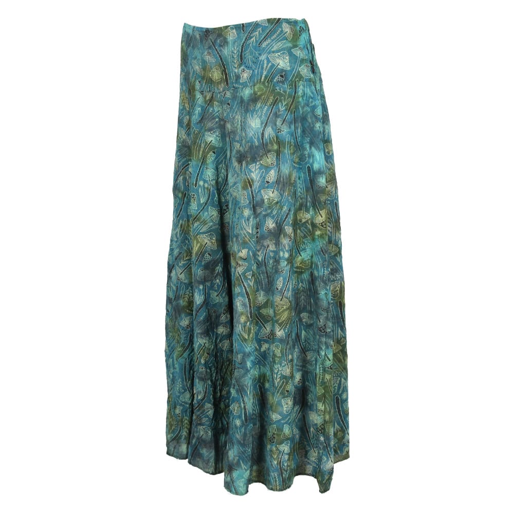 Tie Dye Mushroom Print Wide Leg Trousers