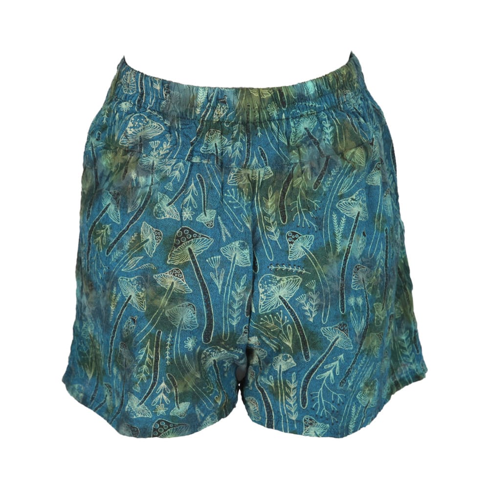 Tie Dye Mushroom Printed Shorts