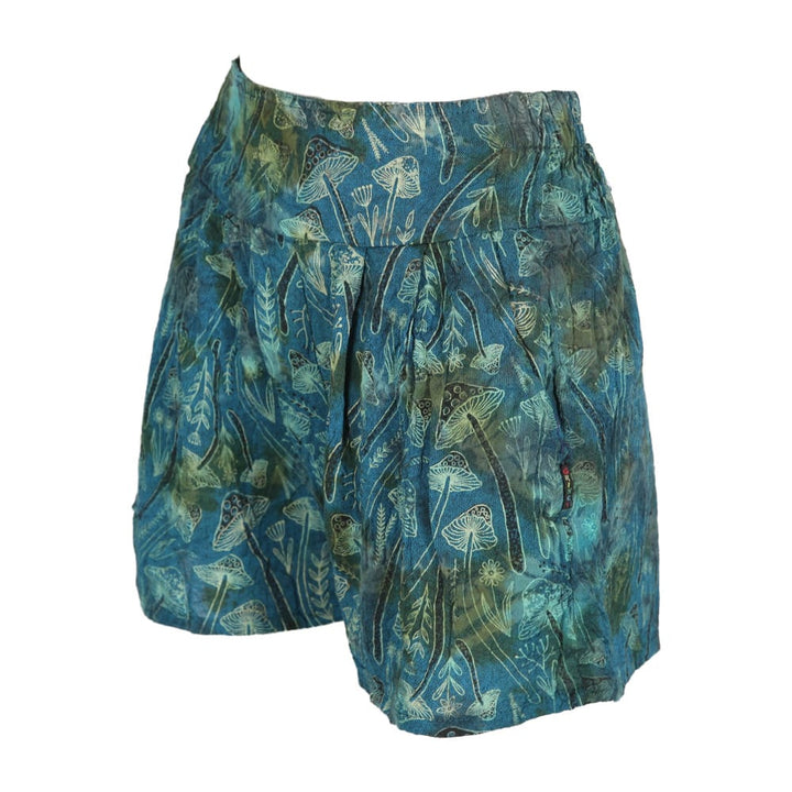 Tie Dye Mushroom Printed Shorts