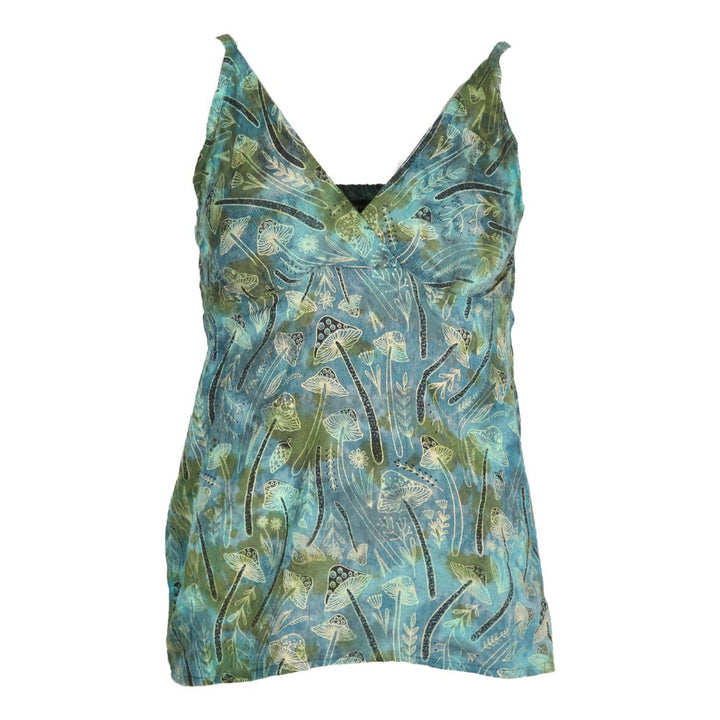 Tie Dye Mushroom Print Strappy Top
