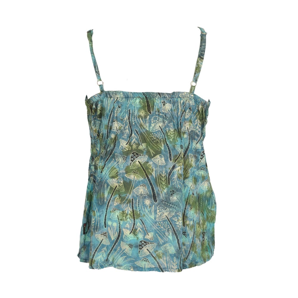 Tie Dye Mushroom Print Strappy Top
