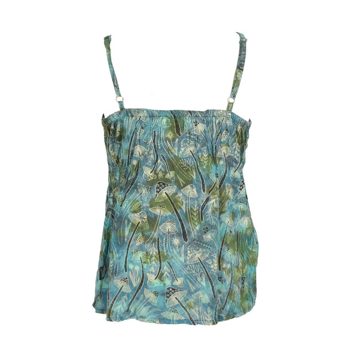 Tie Dye Mushroom Print Strappy Top