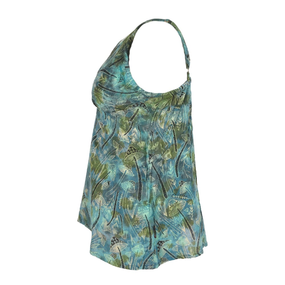 Tie Dye Mushroom Print Strappy Top