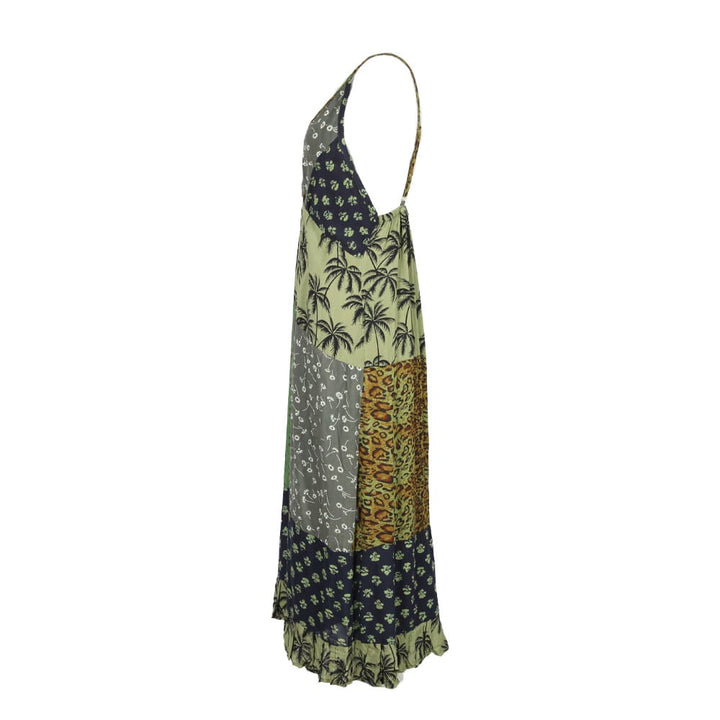 Patchwork Floral Long Dress