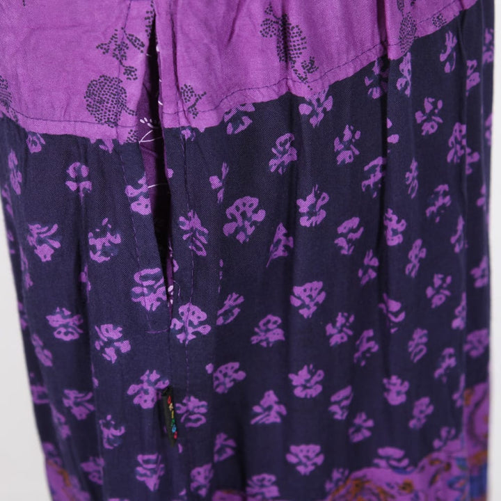 Patchwork Floral Wide Leg Trousers