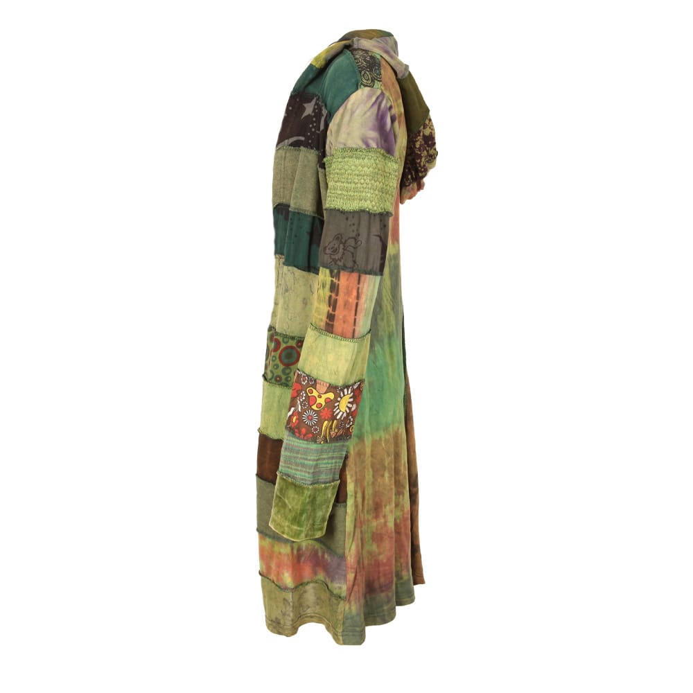 Longline Patchwork Lightweight Cardigan