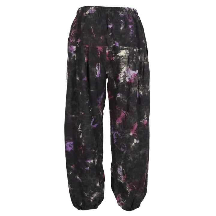 Fleece Lined Tie Dye Harem Pants