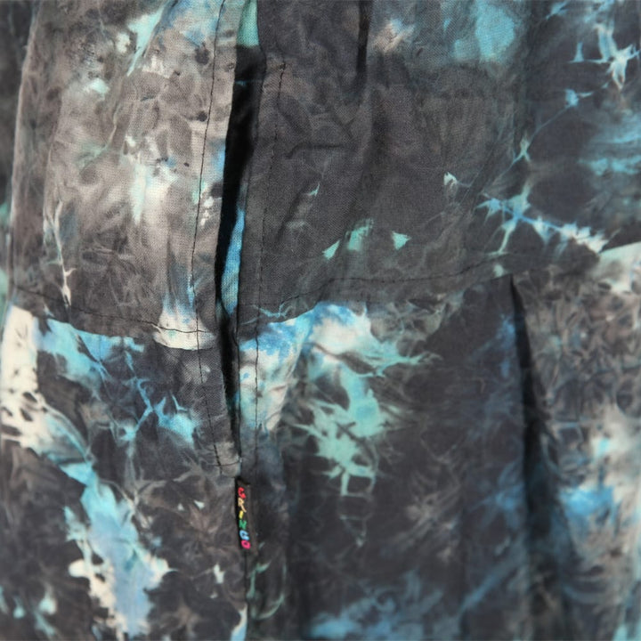 Fleece Lined Tie Dye Harem Pants