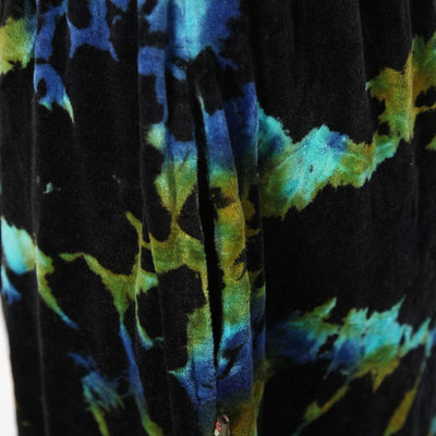 Tie Dye Velvet Maxi Skirt