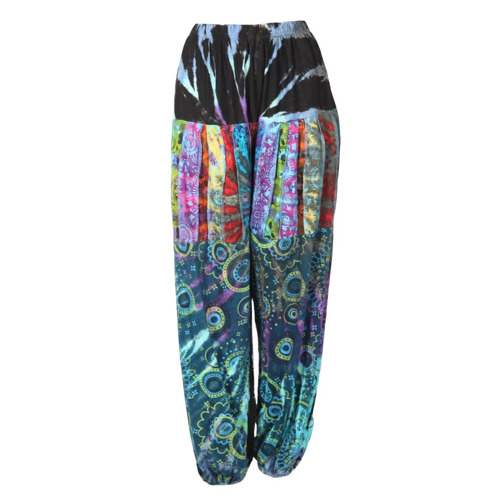 Men's Cotton Patchwork Tie Dye Joggers