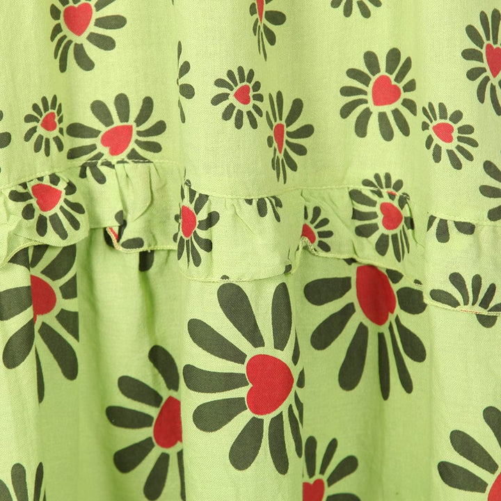 Flower Print Maxi Dress