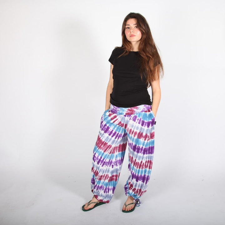Tie Dye Wide Leg Yoga Trousers