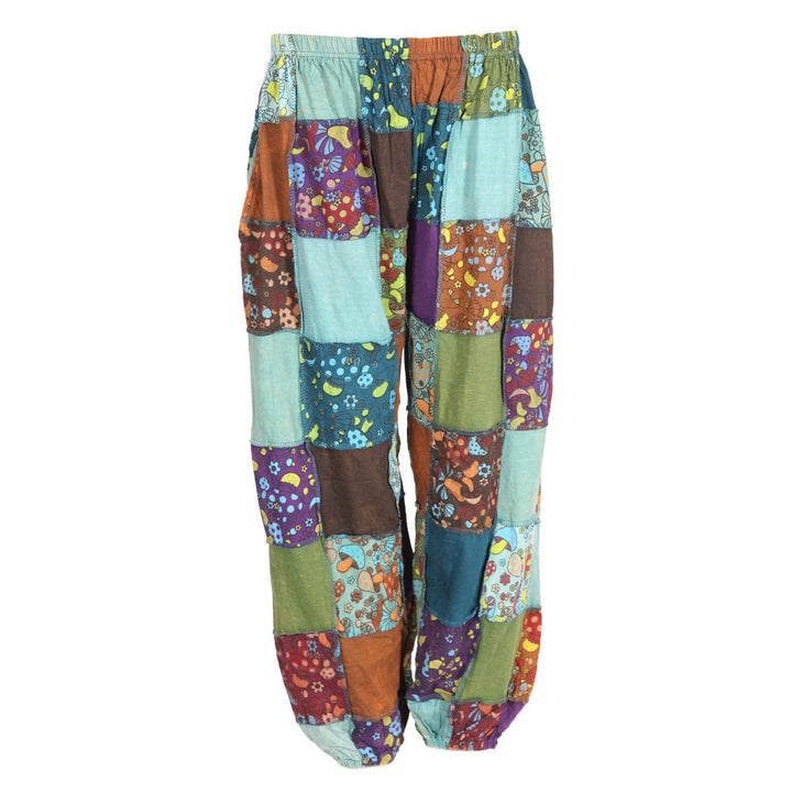 Patchwork Mushroom Harem Pants