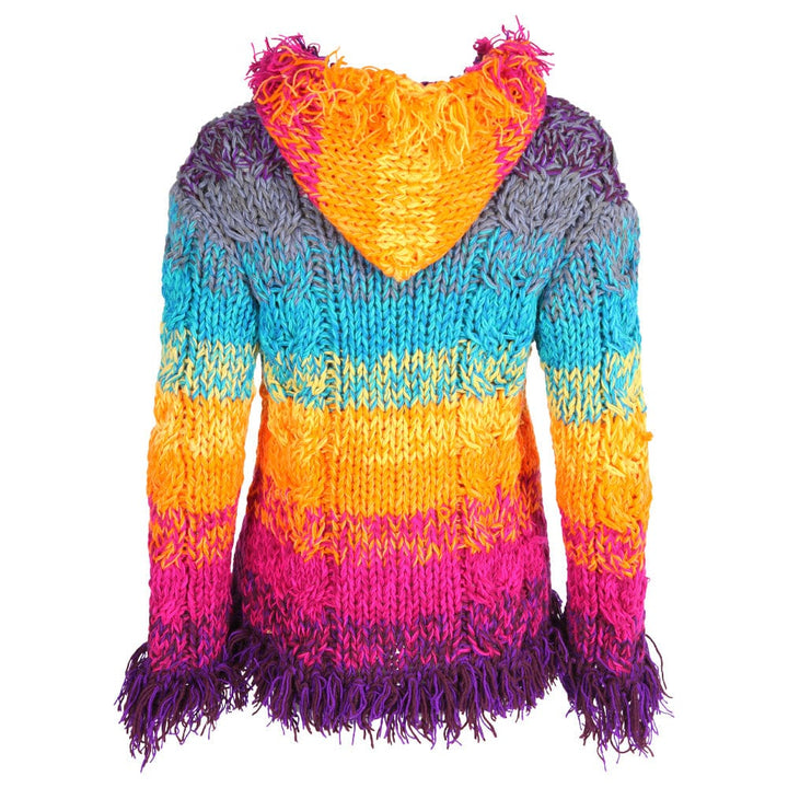 Rainbow Crochet Cardigan