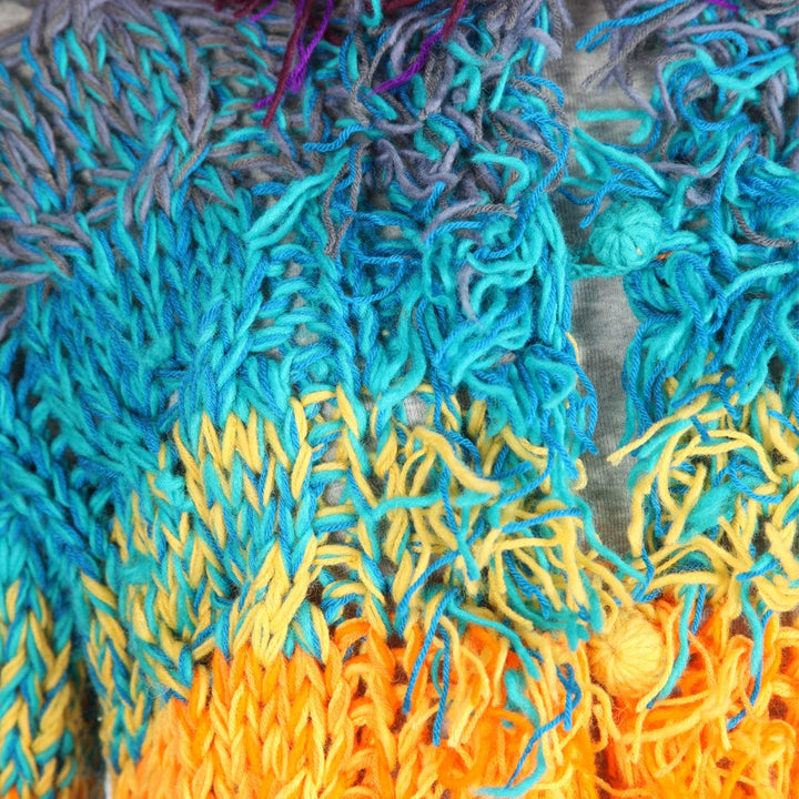 Rainbow Crochet Cardigan