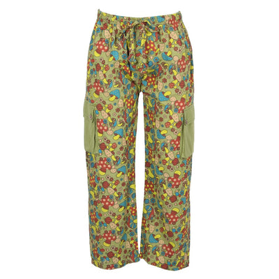 Men's Mushroom Print Cargo Trousers