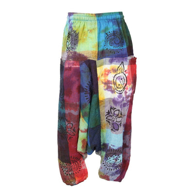 Kids Patchwork Tie dye Harem Pants