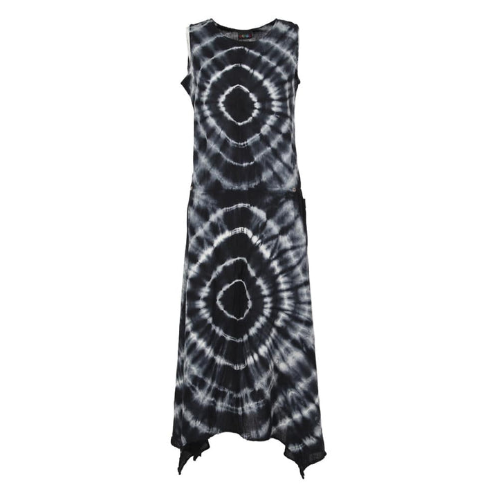 Sleeveless Tie Dye A-Line Dress