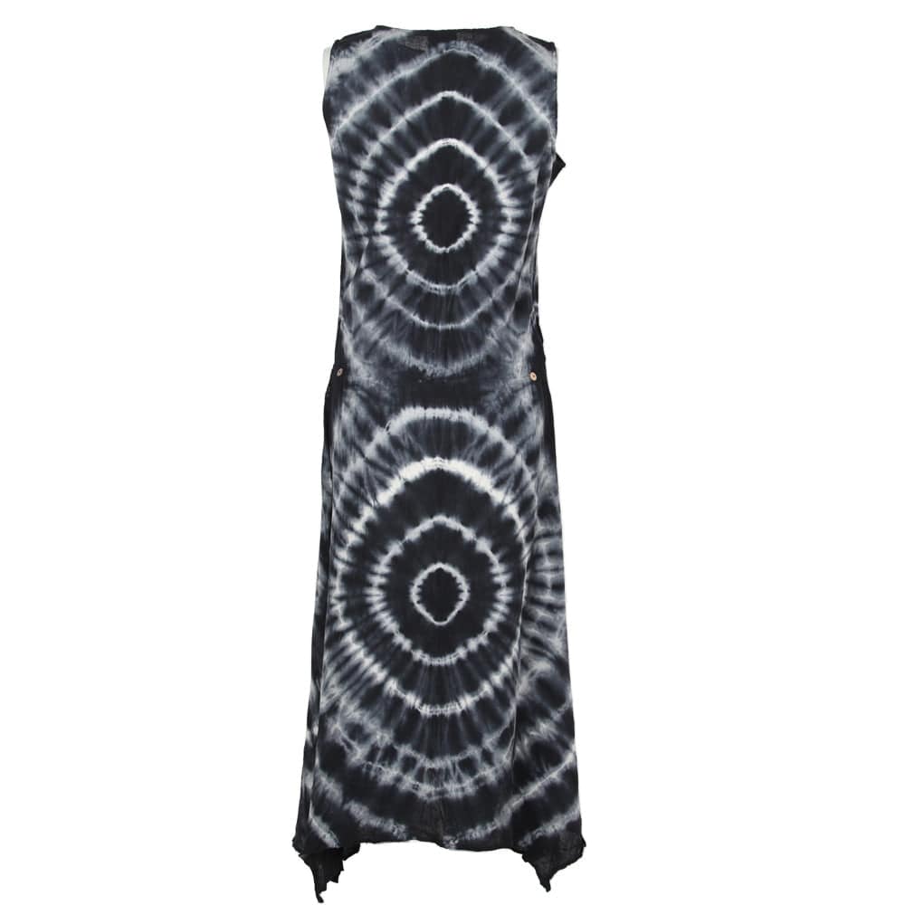 Sleeveless Tie Dye A-Line Dress
