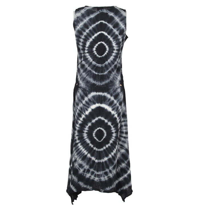 Sleeveless Tie Dye A-Line Dress