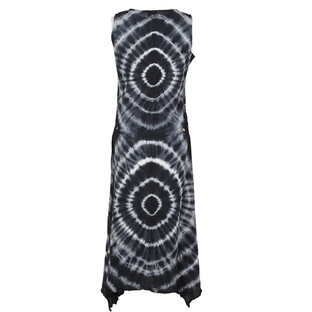 Sleeveless Tie Dye A-Line Dress
