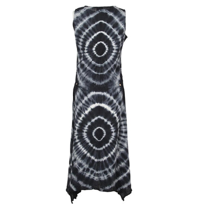 Sleeveless Tie Dye A-Line Dress