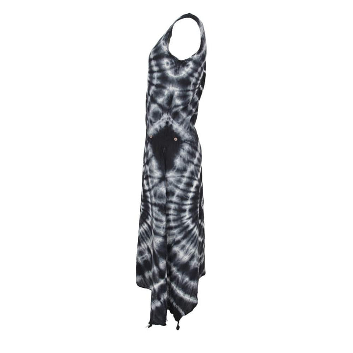 Sleeveless Tie Dye A-Line Dress