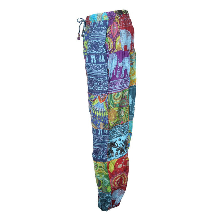 Kantha Stitch Patchwork Harem Pants