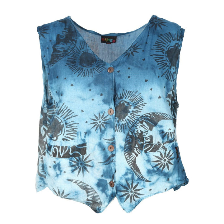 Lightweight Tie Dye Waistcoat