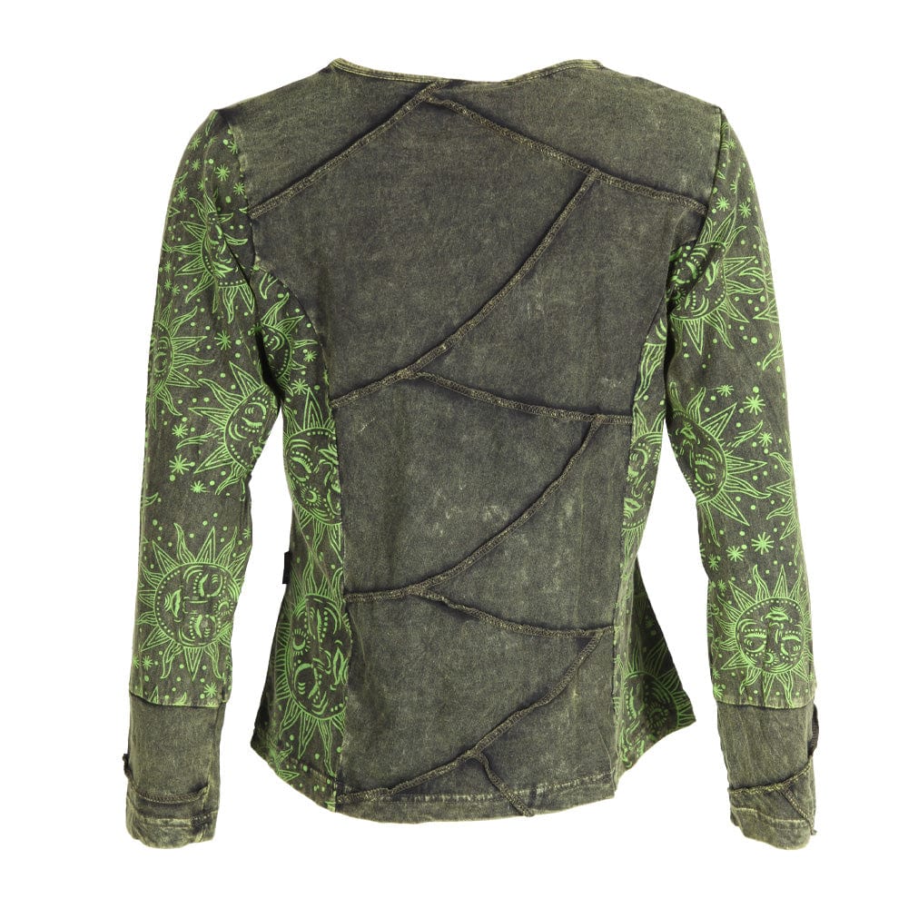 Long Sleeve Sun Print T-Shirt