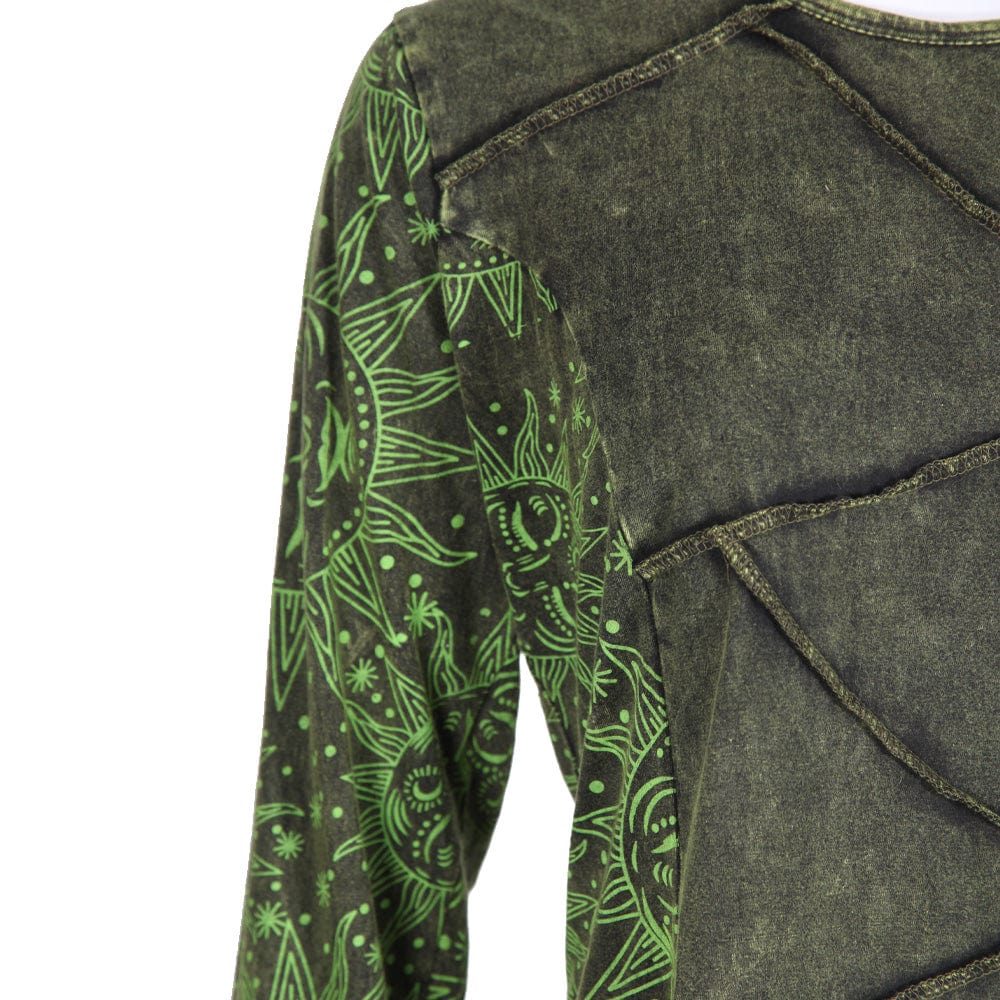 Long Sleeve Sun Print T-Shirt