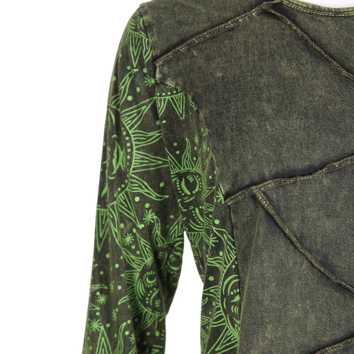 Long Sleeve Sun Print T-Shirt