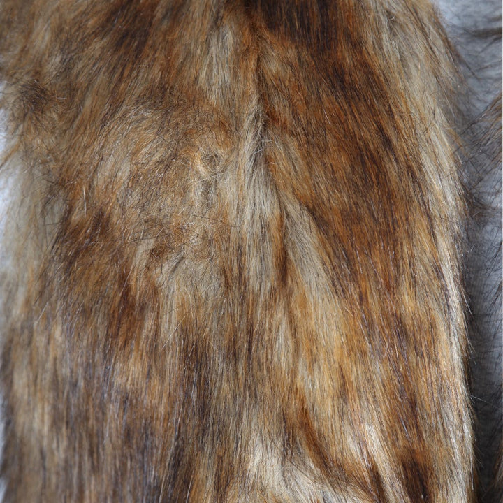 Sleeveless Faux Fur Long Coat