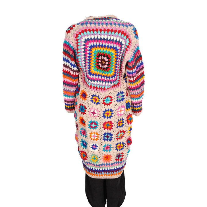 Maxi Length Crochet Cardigan