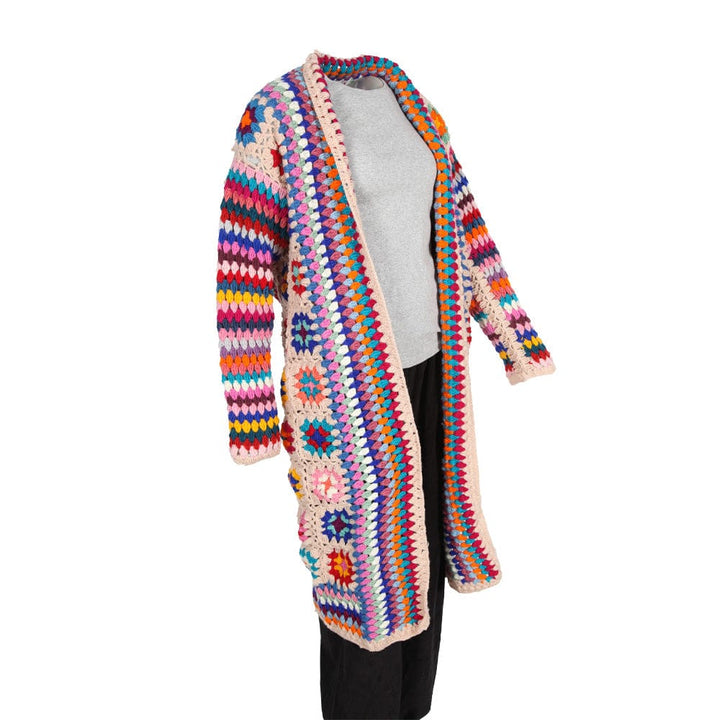 Maxi Length Crochet Cardigan