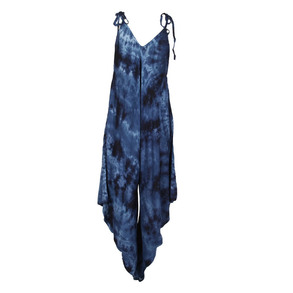 Tie Dye Pointed Jump Suit