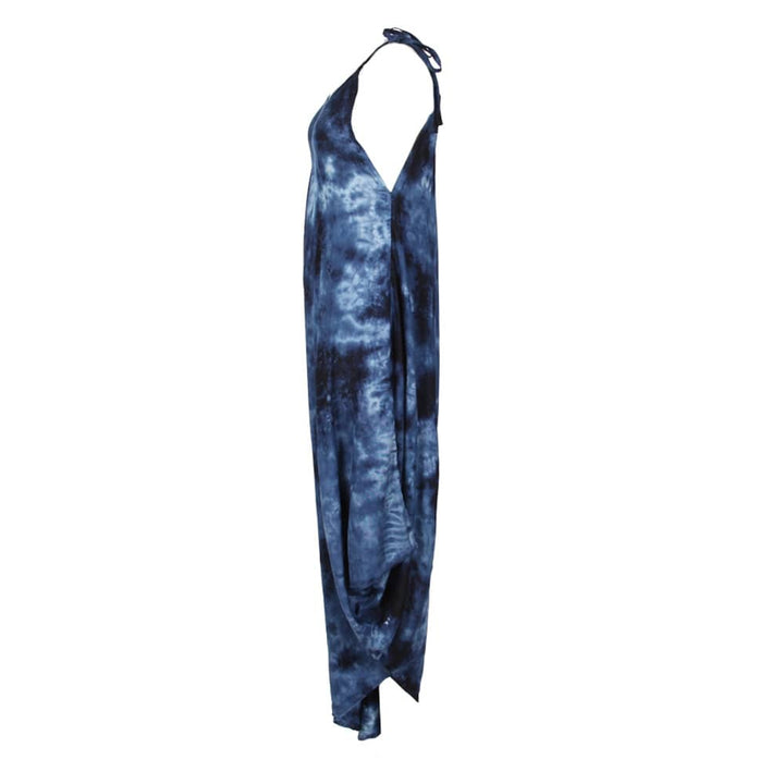 Tie Dye Pointed Jump Suit