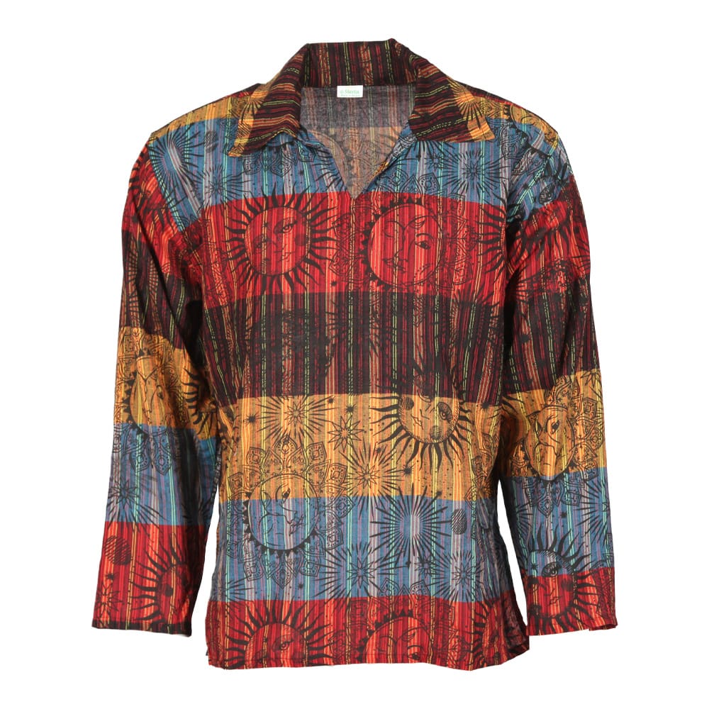 Solar Stripe Collared Kurta