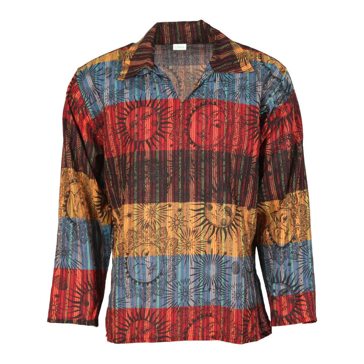 Solar Stripe Collared Kurta