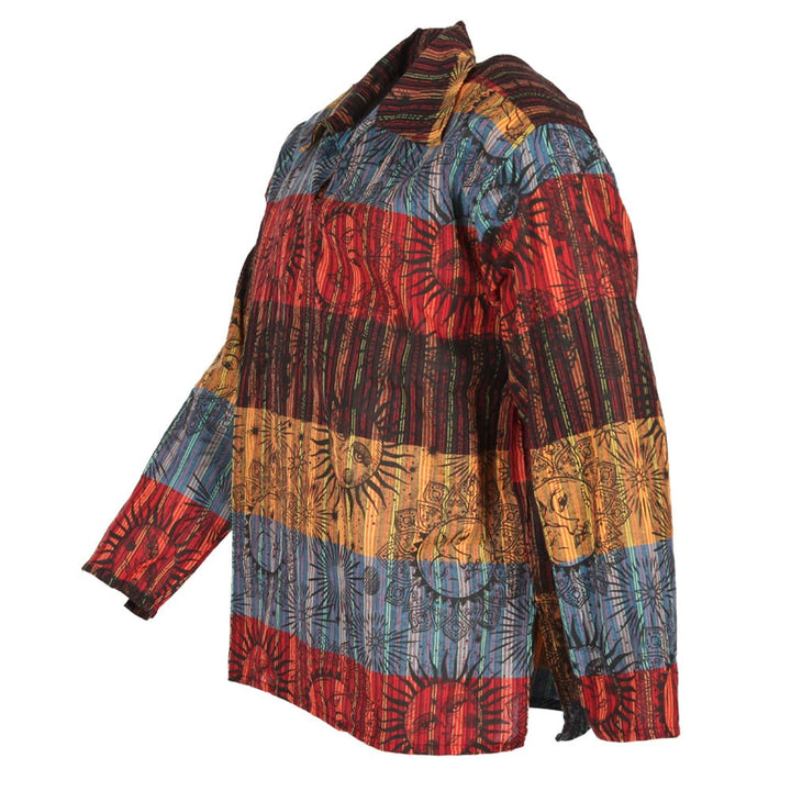 Solar Stripe Collared Kurta