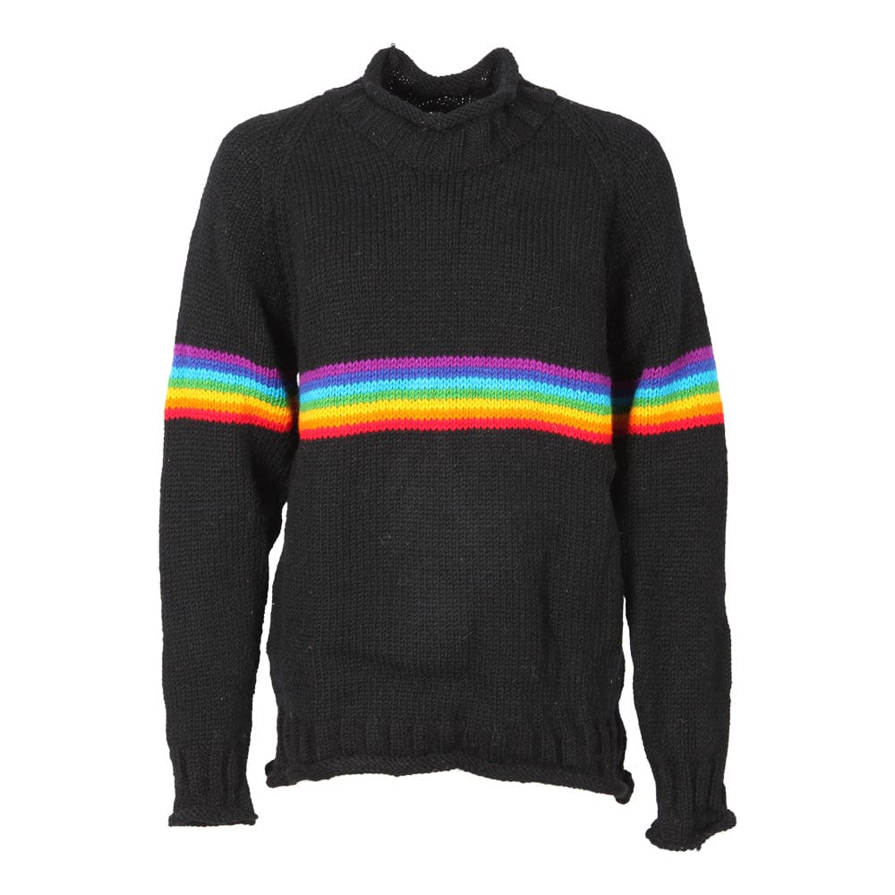 Rainbow Stripe Wool Jumper