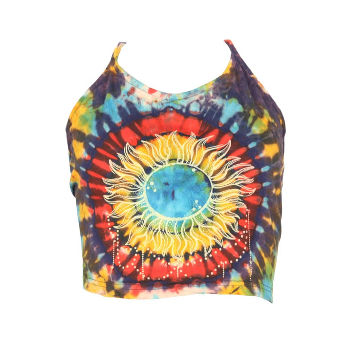 Tie Dye Sun Print Halter Top