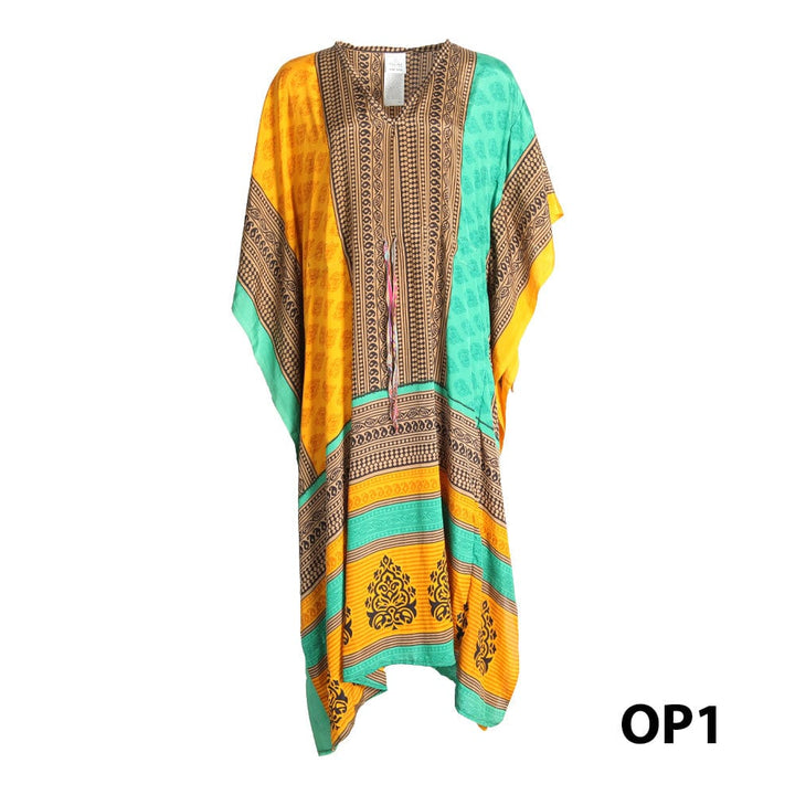 Recycled Sari Kaftan