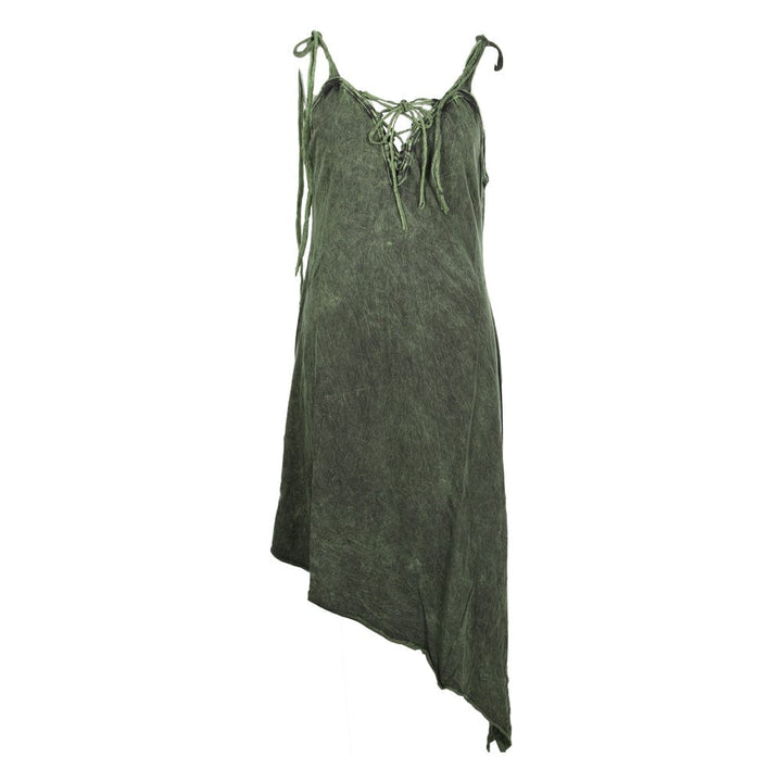 Asymmetric Stonewash Dress