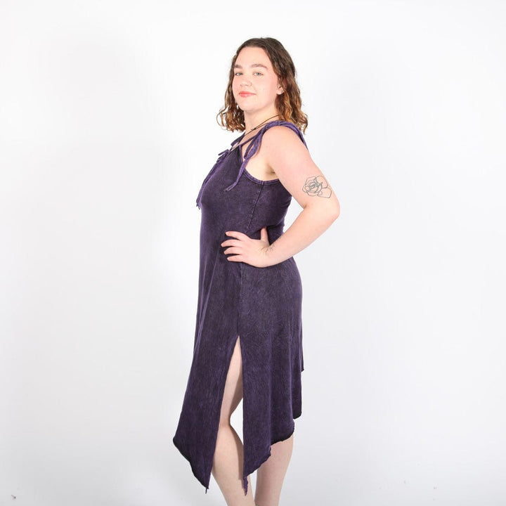 Asymmetric Stonewash Dress