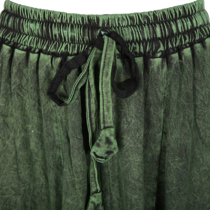 Stonewash Ruffle Maxi Skirt