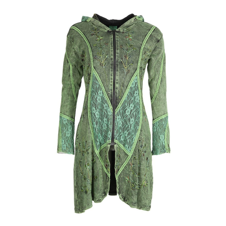 Hooded Pixie Zip Up Coat
