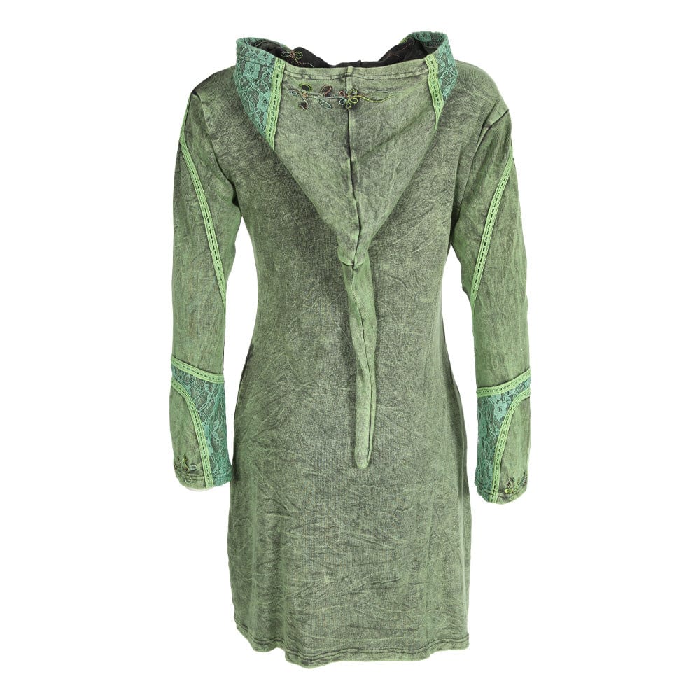 Hooded Pixie Zip Up Coat