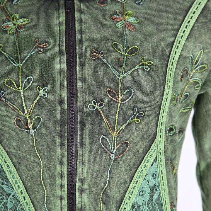 Hooded Pixie Zip Up Coat