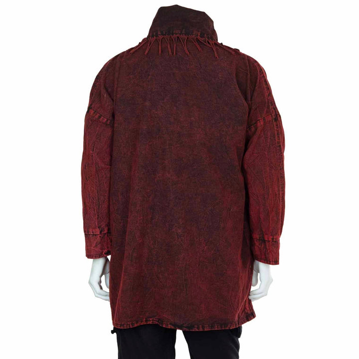 Stonewash Fringed Cowboy Coat